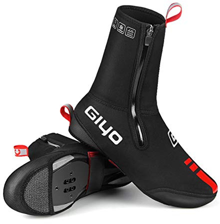 Lixada Copriscarpe da Ciclismo Invernali Impermeabile Antivento per Uomo Donne Copriscarpe Anti Scivolo Caldi per MTB Bicicletta da Strada, S-3XL