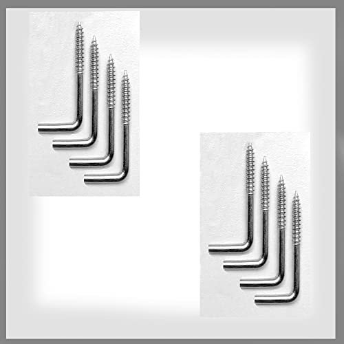 Byour3- Set 4 Chiodini per Astine con Molla a Pressione - Accessori Bacchette Estensibili Fissaggio Parete Supporti Ricambio Vite x Bastoni Tenda a Vetro Finestra (Cromo, Set 4 pz)