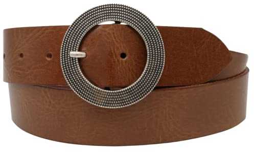 AnnaMatoni Damen Ledergürtel 4 cm Made in Germany Zeitloses Design, Echtes Rindsleder - Gürtel für Damen mit perfekter Passform, Langlebigkeit und nickelfreier Schließe