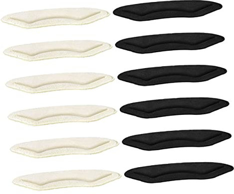 SOLUSTRE 18paare Selbstklebende Fersenpolster Komfortable Abriebfeste Schuh-heel Liners Für Outdoor-aktivitäten Gegen Blasen Und Fußschmerzen Hautfarbe Schwarz Dicke Ausführung