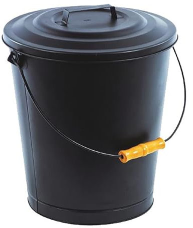 Cubo de ceniza de metal con tapa WERKA PRO