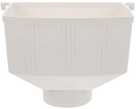 HOMSFOU Conector De CanalóN De Lluvia Pvc 9X6X5 Pulgadas RecoleccióN De Agua Filtro Integrado Para InstalacióN FáCil Y Uso Residencial