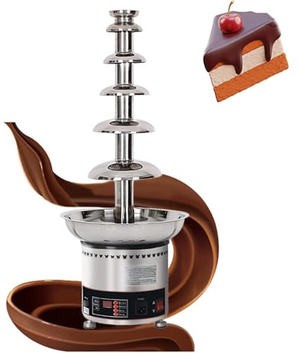 Chocolate Fountain Machine, Multi-Function Electric Chocolate Waterfall, Suitable for Strawberry, Cherry, Marshmallow(6th Floor)