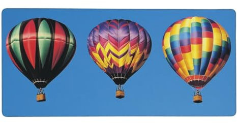 Gaming Mauspad, Heißluftballon Mousepad XXL 1000x400x3mm Mousepad Gaming Himmel, Schreibtischunterlage Mit Kantenschutz, Wasserabweisend Maus Pad Gaming Verbessert Präzision und Geschwindigkei-z831