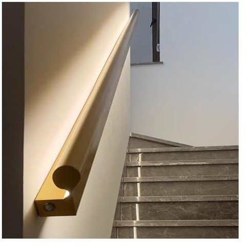 Artiz Kit corrimano per scale luminescenti, corrimano a LED bifacciali sensore corporale per corridoi di ville(6000k,3m/9.84ft)