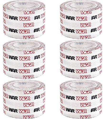 WAR Tape EZ Rip Premium Athletic Medical Sports Tape | No Sticky Residue | 30 ft Rolls | Best for Athletes & Trainers | Ideal for Fingers, Ankles, Wrists, and Equipment | 1.5 Inch (Pack of 6)