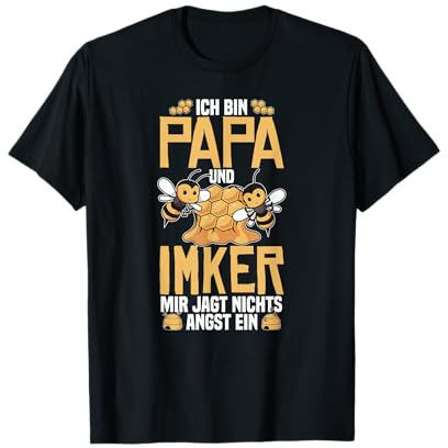 Imker Ich Bin Papa Imker Bienen Lustiges Imkerei T-Shirt