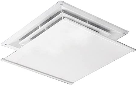 YilwnnCse Air Conditioner Deflector for Ceiling Central Air Conditioning Prevent Air from Blowing Directly,Angle Adjustable Easy Installation Oxford Cloth＆Stainless Steel Material (60×60CM)