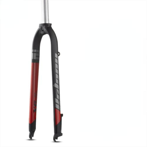 X5X6 Fahrradgabel, starr, 66/27,5/73,7 cm, Scheibenbremse, Berggabel, gerade, 28,6 mm, matt, leicht, MTB-Fahrradgabel (X6 rot)