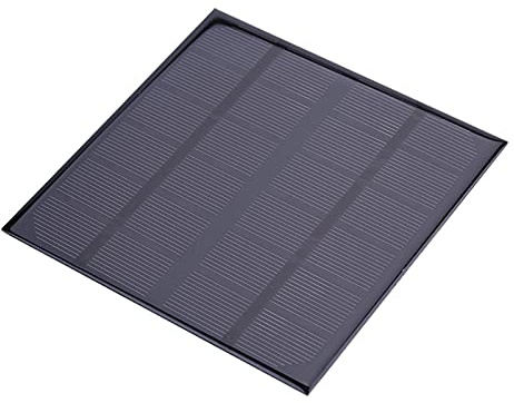 DEWIN Monokristallines Solarpanel, 3W 6V, DC-Ausgang 3W 6V - Solarpanel Solarmodul Batterielampe Ladegerät Netzteil