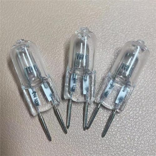 GWAYUANY 5Pcs Halogen Bulbs G6.35 12V 35W 50W Halogen Tungsten Lamp12V Gy6.35 Halogen Bulb 75W 100W Mechanical Lighting,Warm White 35W