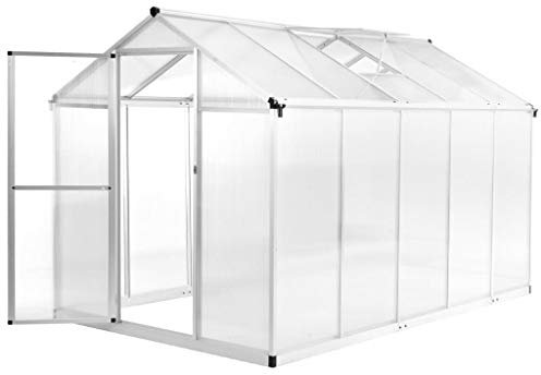 Home Outdoor Sonstiges Gewächshaus Aluminium 302x190x195 cm 11,19 m