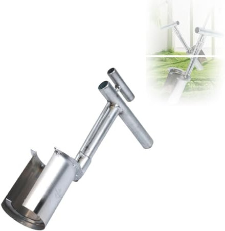 Plant and Fruit Tree Seedling Transplanter, 2024 Premium Stainless Steel Planter Tool with Long Handle, Stainless Steel Seed Planting Tools with Long Handle, Easy Transplanter Garden Tools (1Pc)