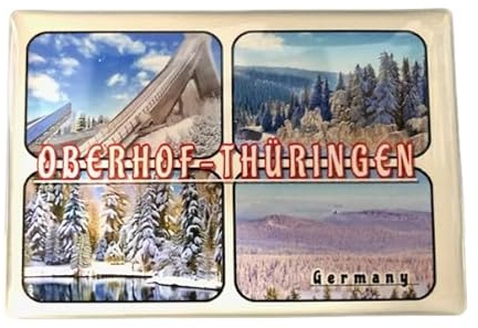 Oberhof, Thüringer Wald, Deutschland Souvenir, Oberhof Kühlschrankmagnet, Oberhof Geschenkartikel, Oberhof Souvenir, Thüringen Souvenir