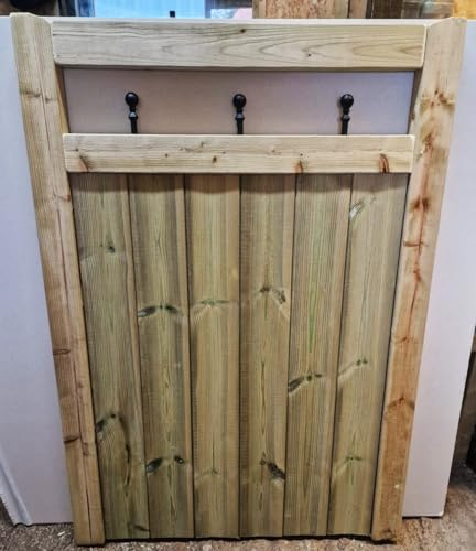 Wooden TVG Garden Gate Pedestrian Gate Wooden Pressure Treated 5ft (150 cm High x 90 cms Wide x 5 cms Deep)