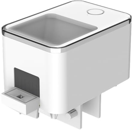 Faeymth Alimentador de Peces Inteligente para Tanque de Acuario, 450 Ml, Gran Capacidad, WiFi, Alimentadores Automáticos, Temporizador, Dispensador de Alimentos