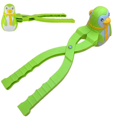 GTFYUDGH Schneeball-Maker-Form, Schneeball-Formwerkzeug - Pinguin-Cartoon-Schneeballformen - Bunte Schneeball-Clips, niedlicher Schneeball-Former für die Herstellung von Schneebällen, Spiele im Freien