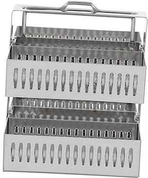 ULTECHNOVO Positionen-objektträgerhalter Aus Edelstahl Für Glasobjektträger Robust Und Langlebig Leicht Zu Verstauen Laboraufbewahrungssystem