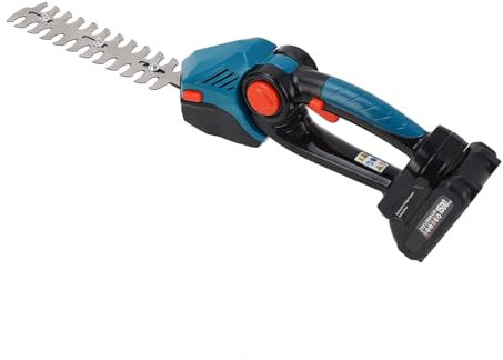 Juego de Cortasetos Inalámbrico de 21 V con Kit de Cortasetos Eléctrico de Mano de 22000 Rpm, Batería de 1,5 Ah, Ideal para Recortar Setos, Arbustos, árboles Pequeños y Plantas