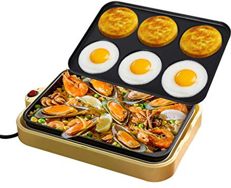 Electric Fried Egg Burger Machine Red Bean Cake Pie Crepe Machine Pancake Baking Barbecue Fried Egg Frying Pan Non-stick