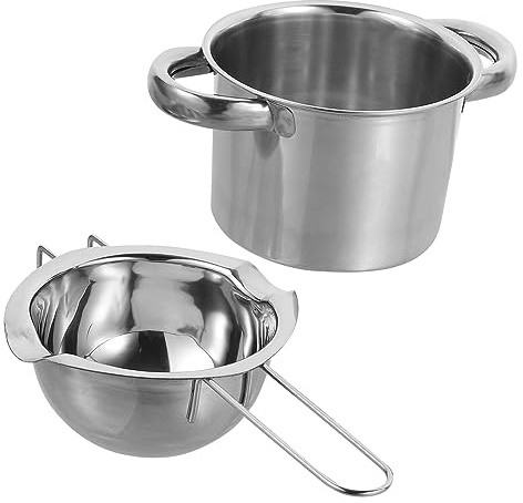 Générique Casserole à Chocolat en Acier Inoxydable 304 14cm 400ml Pot à Bain- Et Portable pour Fondre Chocolat Beurre Et Fromage Ustensiles Cuisine Pâtisserie