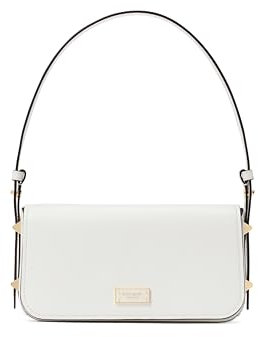 kate spade new york Liv Smooth Leather Shoulder Bag, True White, One Size