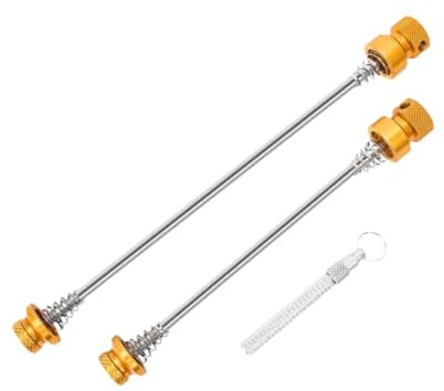 Lljsszr Set di Perni a Sgancio Rapido per Bici, Leva di Ricambio per Mozzo Ruota per Allenamento E Riparazione di Mountain Bike, Oro
