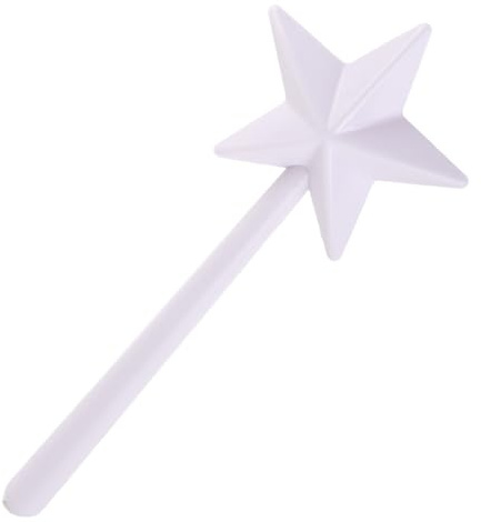 Asixxsix Varita Mágica de Salero y Pimentero, Bonito y Prácico Dispensador de Sal Pimienta con Forma de Pentagrama, Accesorios de Cocina para Halloween NaviDad (WHITE)