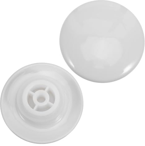 Tappo Lavabo in Ceramica Bianco 2 Pezzi, Chiusura Rapida | Guarnizione Tappo Lavandino Bagno, Tappo di Scarico per Lavabo, Anti-perdita