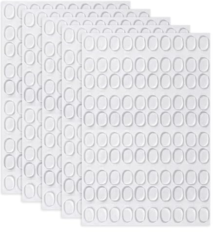 Oryven 500PCS Doppelseitige Klebepunkte Transparent Klebepads Rund Abziehbar Klebepunkte Klar Wiederverwendbar Klebepads für DIY Basteln Deko Wand Poster Büro Haushalt