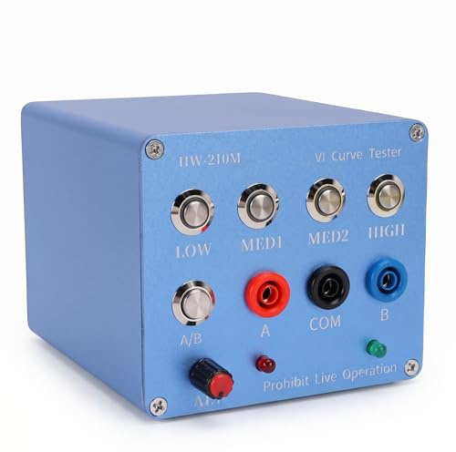 Sxhlseller VI-Kurventester HW-210M, Zweikanal-ASA-Testgerät für Digitale Analoge Mischsignalschaltungen mit 4 Einstellbaren Testfrequenzen und BNC-Kabeln