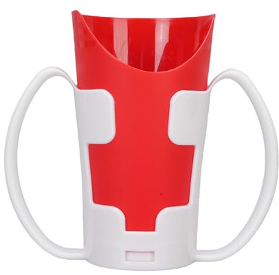 Nosy Cup avec Poignée Lot de 2 Gobelets Anti-déversement en Forme de U pour mobilité Limitée Design Nez Extérieur Matériau ABS Léger pour Personnes âgées Voyage à l'hôpital