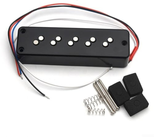 Dual Coil 5-strängad basgitarr pickup med Alnico 5 magneter staplad design för klar ton 108,5 x 32 mm (bro)