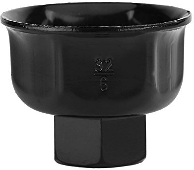 Keenso 32mm Oil Filter Cup Wrench, Car Oil Filter Socket Oil Filter Cap Wrench Remover Tool