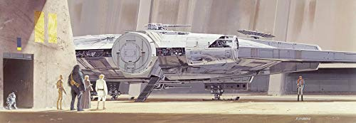 Komar Star Wars Fototapete STAR WARS CLASSIC RMQ MILLENIUM FALCON - Größe 368 x 127 cm (Breite x Höhe), Raumschiff, Star Wars 9, Skywalker, Tapete, Wandgestaltung, Dekoration - 4-4112