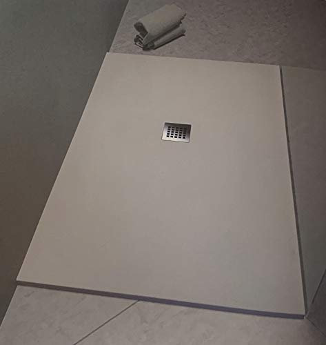 Piatto Doccia Mineral Marmo Flat 70x90 Colorato Slim H2,5/3cm CERAMICHEMIRANDA-Resina Grigio