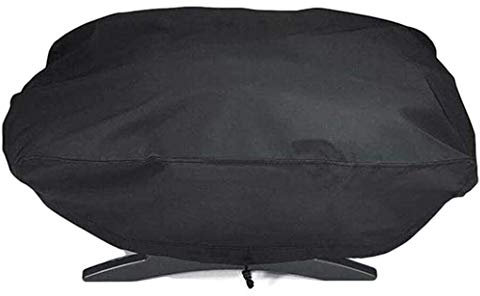 Grillabdeckung Outdoor Staubschutz Grillofen Polyester Tragbar UV-beständig Winddicht Schutz Garten Wasserdicht Schild Zubehör Q1200 Q1400 Q1000 Q100 Q120