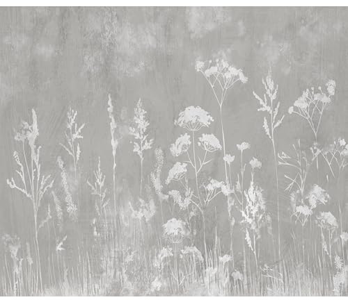 murando - Fototapete selbstklebend Blumen, 392x280 cm, Schlafzimmer, modern | Selbstklebend ohne Kleister, Full HD Druck, ideal fürs Wohn- oder Schlafzimmer, schnelle Montage, lichtbeständig, geruchsfrei