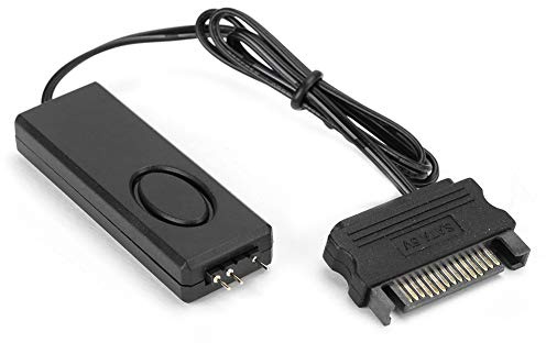 5V 3 Pin ARGB Controller, HF Fernbedienung Lüfter Lichtsteuerung LED RGB Controller PC Zubehör mit SATA Pin, für 3-poliges ARGB Splitterkabe Lichtstreifen Beleuchtungsbretter