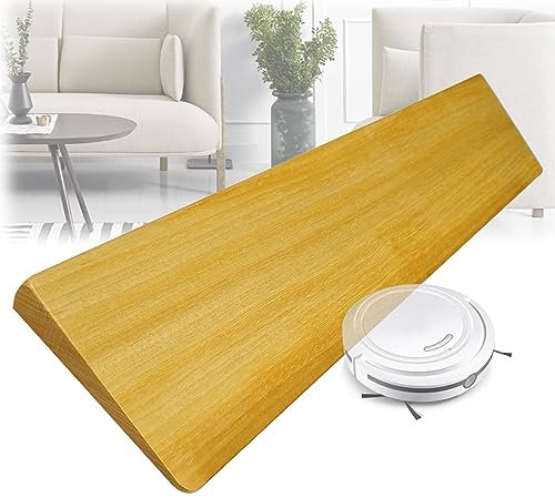 SIDID Massivholz Rampe Türschwelle 1-5cm Hoch Bordsteinrampe Tragbar Schwellenrampe Leichte Auffahrrampe für Garagen, Roller, Fahrrad und Rollstühle(60x20x4cm)