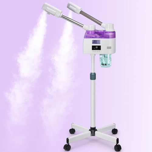 JOSTZHXIN Professional 2-i-1 ansiktsångare, lila, ansiktsångare, 2805292031, ABS/metall, avgiftande, porbehandling, fuktgivande