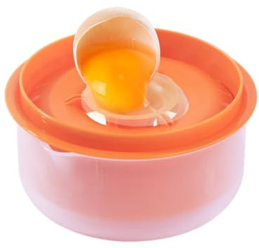 Poupangke Eiertrenner | Niedlicher Eierfilter-Sieb, Lebensmittelqualität Eiertrenner, Haushaltsküchen-Gadget, praktischer weißer Eigelb-Trenner zum Kochen in der Küche