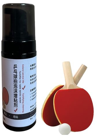 PingPong Paddle Cleaner – Tischtennis Paddel Schaumreiniger, 100 ml Tischtennisschläger Pflegeset zur Reinigung und Wiederherstellung von Pingpongpaddel