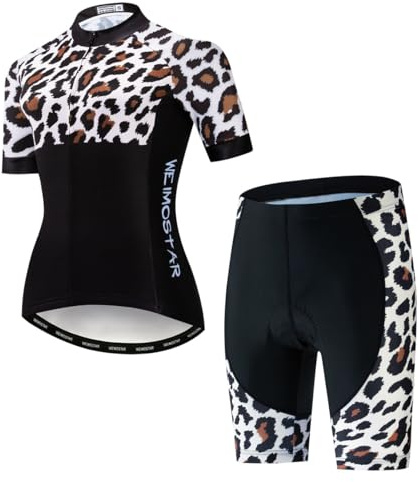 Hotlion Dam cykeltröja set kortärmad cykelkläder med ficka, 12cf2241, XL