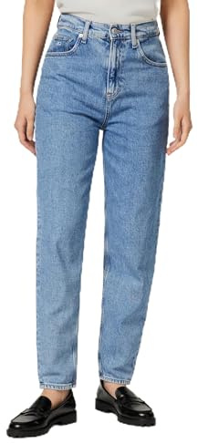 Tommy Jeans Jeans da Donna Mom UHR TPR AI4116 DW0DW21392, Denim (Denim Light), 28W/30L, Denim (Denim Light), 28 W/30 L