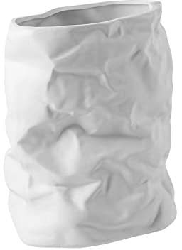 MYVVKIA Blumenvase, Heimdekoration, Vase, nordische zerknitterte Papiertüte, Vase, Blumentopf, Vase, Blumendekor, Schreibtisch-Ornamente, Vase