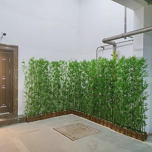 Planta artificial de bambú para espacios interiores, arquitectura de plantas altas para pérgola, patio o jardín, decoración realista de árbol de bambú, adornos de paisajismo, 6 pies, color verde