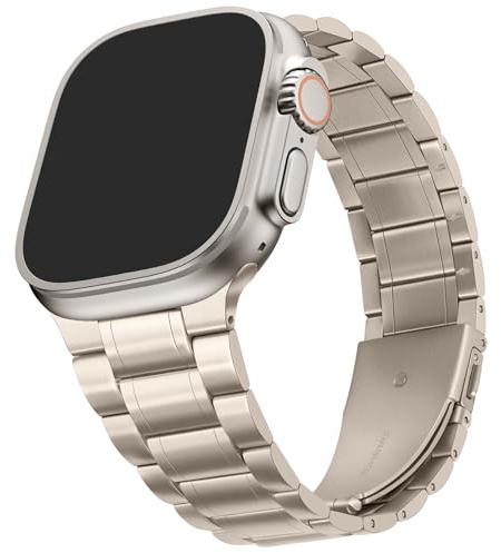 HITZEE Metall Armbänder Kompatibel with Apple Watch Armband 49/46/45/44/42/41/40/38mm, Edelstahl Ersatzband Damen Herren Kompatibel für iWatch Ultra 3/2/1 SE3 Serie 11 10 9 8 7 6 5 4 3 2 1