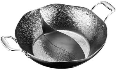 Fondue Olla Hot Pot Olla Caliente Shabu Shabu, Olla Tradicional De Acero Inoxidable, Olla For Cocinar, Martillo, Olla Caliente Fondue Queso(34cm)