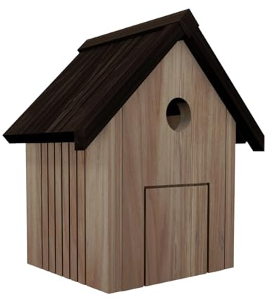 Peckish Wooden Bird Nest Box, Weatherproof, Durable, Eco-Friendly Design for Garden Birds, Easy Installation, Natural Wood, Suitable for a Variety of Bird Species, Year-Round Use